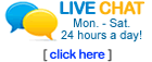 Click Here for Live Chat with our Customer Service