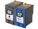 Reman HP 56 & 57 Valu 2-Pak: 1 black / 1 color